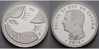 Spanien 10 Euro 70 Jahre Frieden, -Europaprogramm- inkl. Kapsel & Zertifikat & Etui Foto