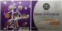 Frankreich 3,88 € Kursmünzen, kompl. Satz 2015 Foto
