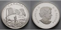 Kanada 1 $ 50 Jahre Kanada Flagge 1965 - 2015, inkl. Etui & Zertifikat & Schuber Foto