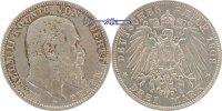 Württemberg 3 Mark Kursmünze, Wilhelm II,1891-1918