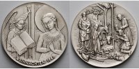 15,28g fein, 32mm Ø Medaille in Silber, Weihnachten 1981 in Kapsel