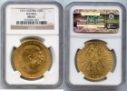 Austria 100 korona Austria,100 Corona,1915(Restrike), GOLD, NGC MS-65