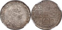 Great Britain Shilling Great Britain 1723-C/SS George I Silver Shilling NGC MS-65