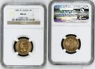 Russia 5 roubles Russia, GOLD 5 roubles 1889 , NGC MS-62, UNC