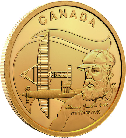 Kanada 200 2022 1 oz Goldmünze 175 Jubiläum Alexander Graham Bell