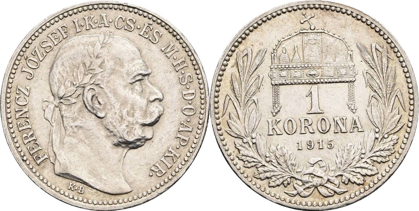 Sterreich Kaiser Franz Joseph I Korona Kb Kremnitz Vz Ma