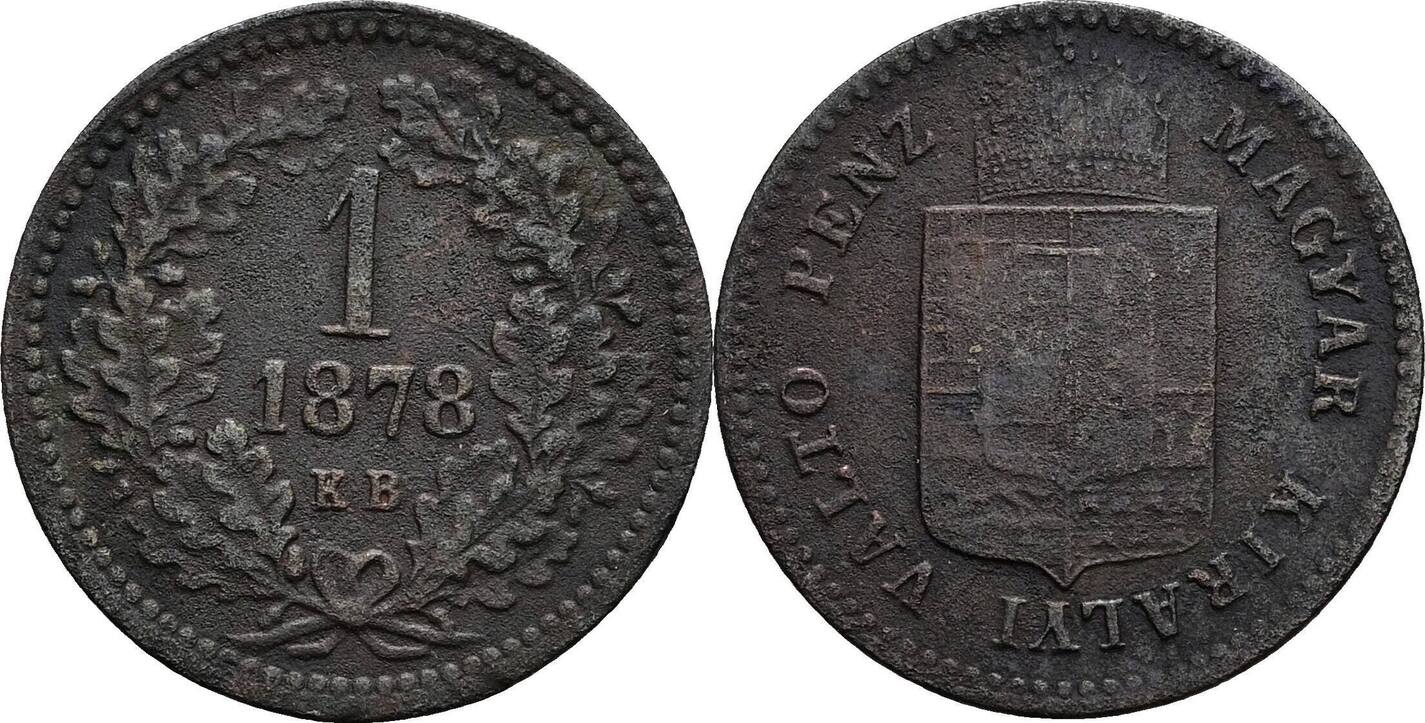 Österreich Kaiser Franz Joseph I 1 Krajczar 1878 KB Kremnitz s MA