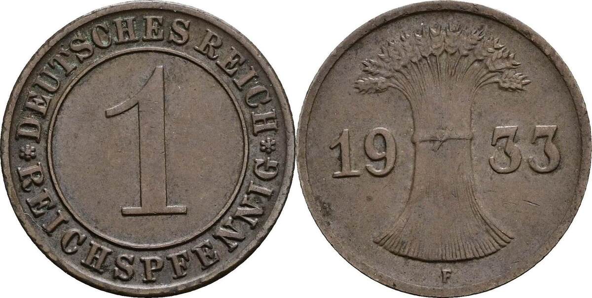 Deutsches Reich Pfennig F Ss Ma Shops