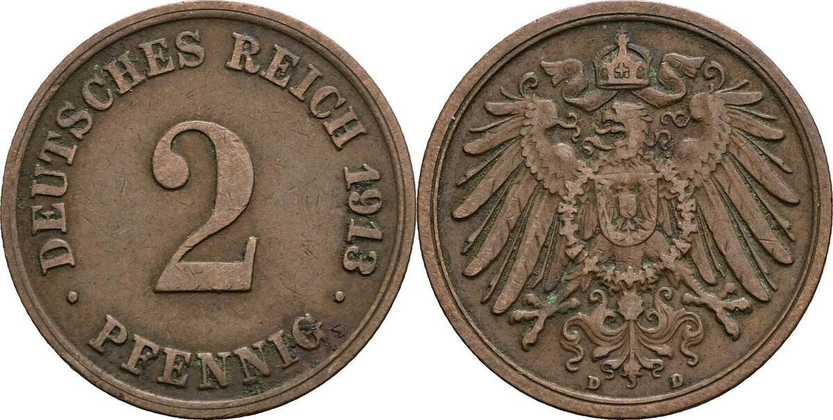 Deutsches Reich Pfennig D Ss Ma Shops