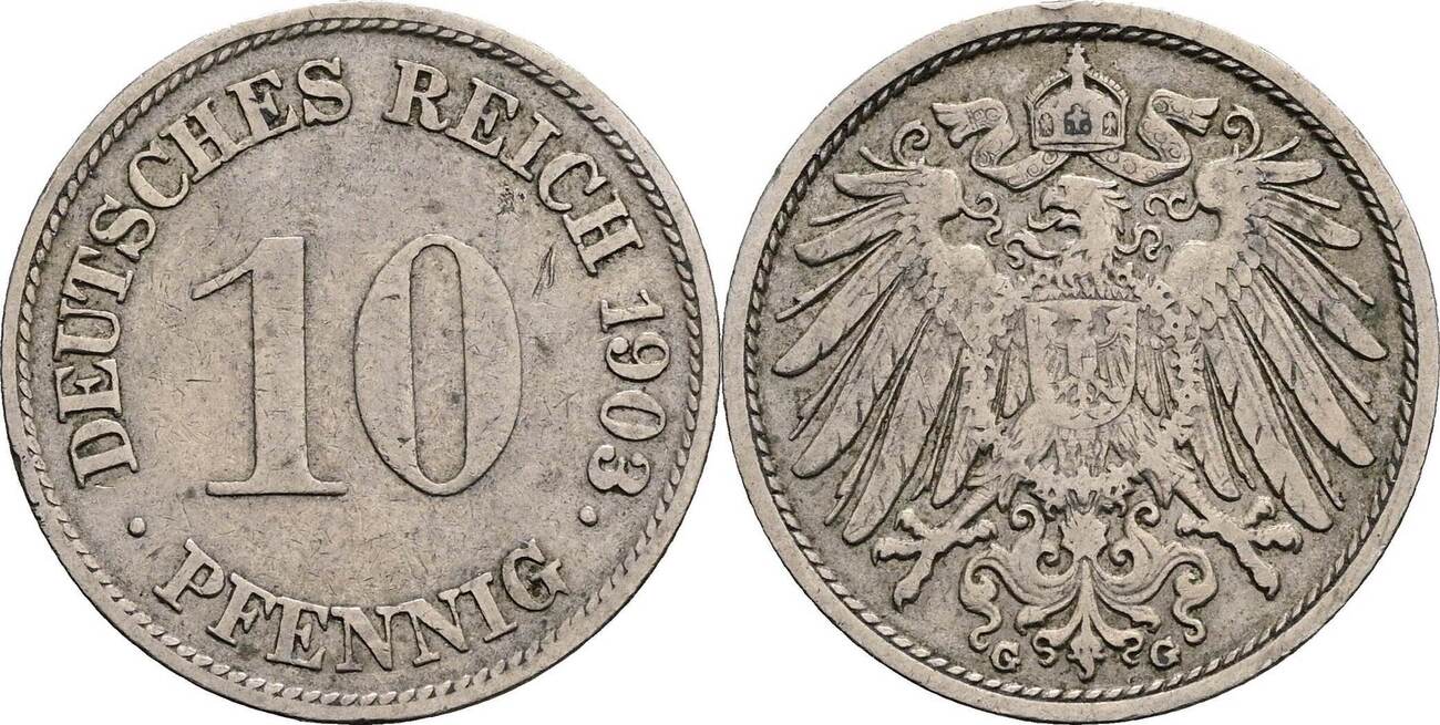 Deutsches Reich Pfennig G Ss Ma Shops