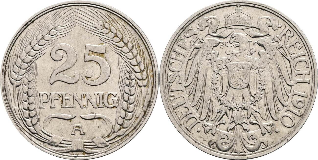 Deutsches Reich Pfennig A Vz Randfehler Ma Shops