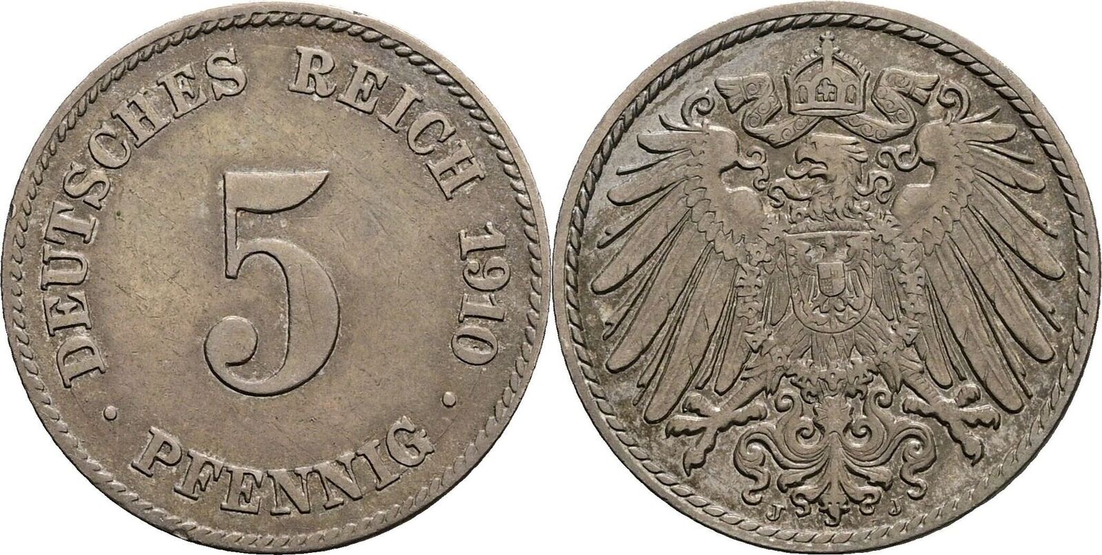 Deutsches Reich Pfennig J Ss Vz Randfehler Ma Shops