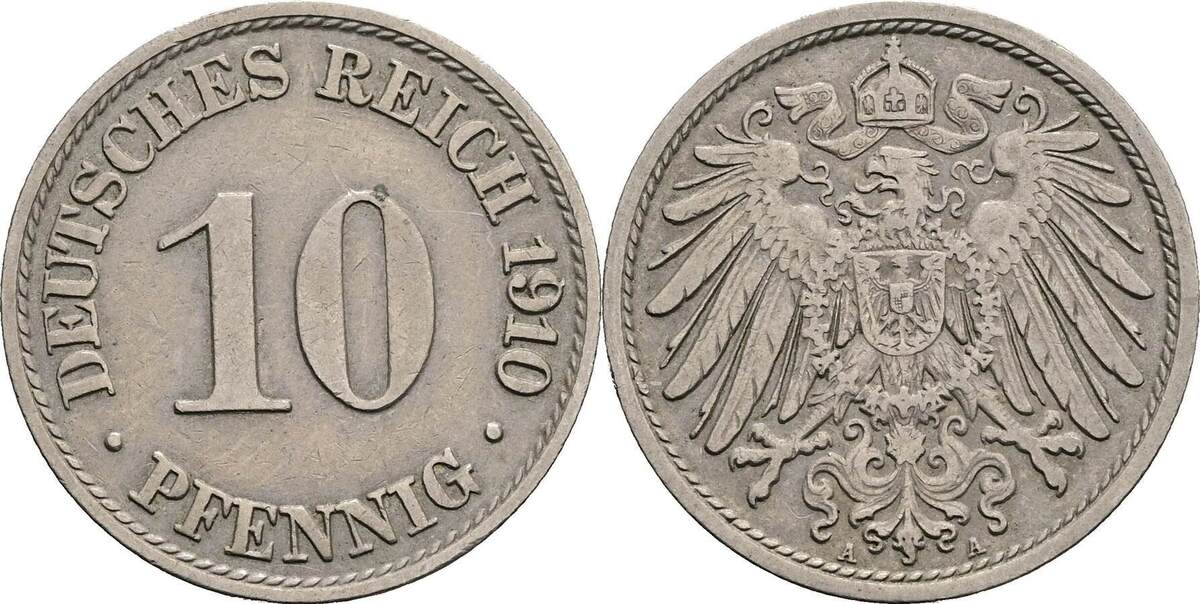 Deutsches Reich Pfennig A Ss Ma Shops