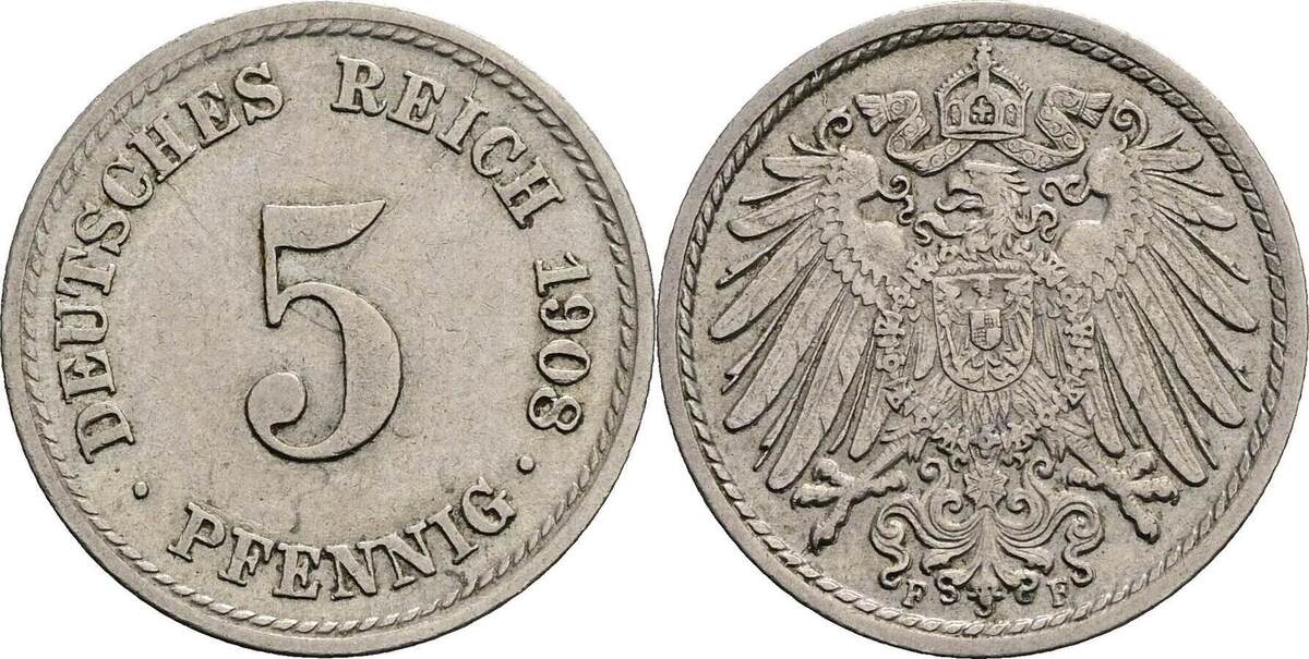 Deutsches Reich Pfennig F Ss Ma Shops