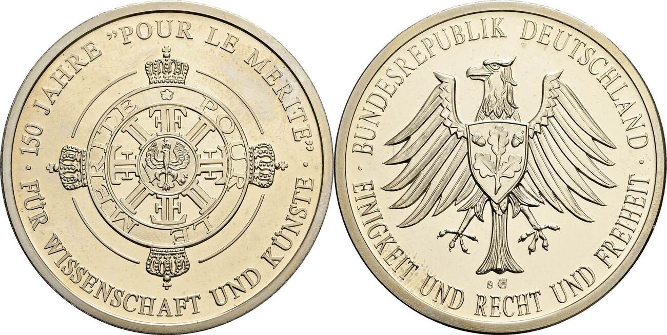 Deutschland Medaille ohne Jahr 150 Jahre für Wissenschaft und Künste vz