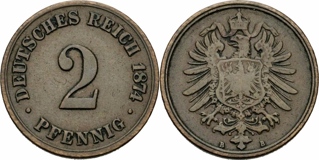 Deutsches Reich Pfennig B Hannover Kleiner Adler Kaiserreich