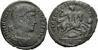 Rom Kaiserreich Maiorina Magnentius Maiorina Rom 350 GLORIA ROMANORVM Kaiser Pferd Barbar RIC 197 / 5