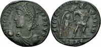 Rom Kaiserreich Maiorina Constans Maiorina Cyzicus 348-350 FEL TEMP REPARATIO Soldier Hut Tree RIC 81 / 5