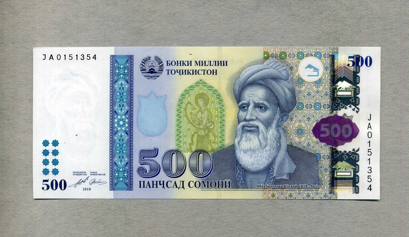 500 рублей в таджикистане. Деньги Таджикистана. Таджикский Сомони купюры. Денежные купюры Таджикистана. Купюра 500 Сомони.