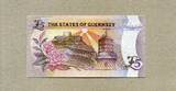 Guernsey 5 Pounds ND (1996-2023) P.56a - Elizabeth II Town Church St. Peter Port - unc/kassenfrisch