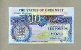 Guernsey 10 Pounds ND(1980) P.50b - very nice banknote - unc/kassenfrisch