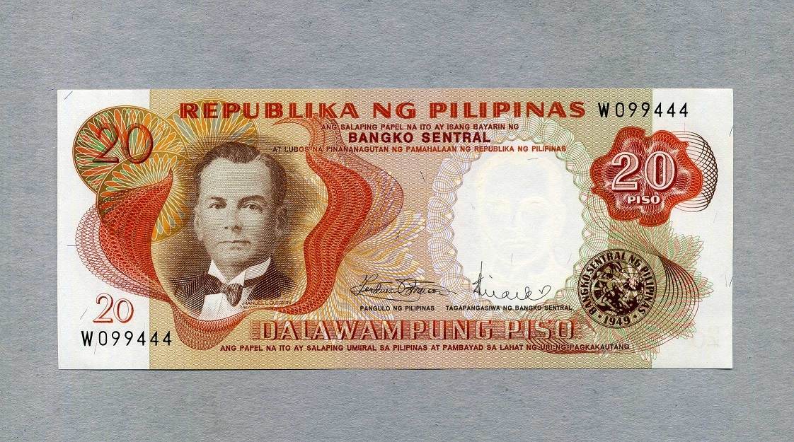 Philippines 20 Piso ND(1969) P.145b Unc/kassenfrisch | MA-Shops