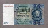 Deutsche Rentenbank 100 Reichsmark Ros.176a/Q -