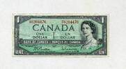 Canada 1 Dollar 1954 P.74b VF 8,00 EUR  zzgl. 5,00 EUR Versand