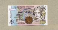 Guernsey 5 Pounds P.56a - Elizabeth II Town Church St. Peter Port - -
