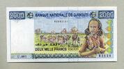 Djibouti 2.000 Francs - Mädchen / Kamelkarawane - -
