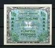 Alliierte Millitärbehörde 1/2 Mark Ros.200a -