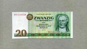Staatsbank der DDR 1971-1989 20 Mark 1975 Ros.362c J.Wolfgang Goethe. unc/kassenfrisch