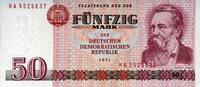 Staatsbank der DDR 1971-1989 50 Mark Ros.360c Friedrich Engels./HA -