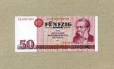 Staatsbank der DDR 1971-1989 50 Mark 1971 Ros.360b Friedrich Engels.- ZA Ersatznote - unc/kassenfrisch