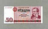 Staatsbank der DDR 1971-1989 50 Mark 1971 Ros.360b/ZD unc/kassenfrisch