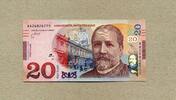 20 Lari 2016 P.78 - Pferdekutsche / Karte von Georgien - unc/kassenfrisch