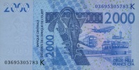 West-Afrikanische Staaten 2.000 Francs P.716K.a Bild