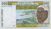 West-Afrikanische Staaten 500 Francs P.210 B.f Bild