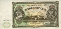 Lettland 20 Latu P.30b Foto