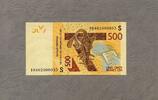 West-Afrikanische Staaten 500 Francs - Serie 2018- Guinea-Bissau - -