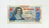 GUADELOUPE 10 Francs ND 1947-1949 P.32 - Caisse Centrale de la France d'... 60,00 EUR  zzgl. 5,00 EUR Versand