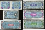 Alliierte Besatzung 1-1.000 Mark *7 Werte Ros.201-207* -