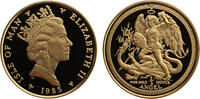 Isle of Man Elizabeth II 1/2 Angel 1985 MS