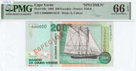 Cape Verde 200 Escudos 1992 PMG66EPQ 300,00 EUR  zzgl. 10,00 EUR Versand