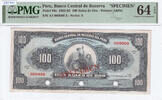 Peru 100 Soles de Oro 1962 PMG64EPQ 300,00 EUR  zzgl. 10,00 EUR Versand
