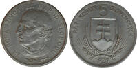 Czechoslovakia 5 Kronen 1939 Československo -5 koruna, 1939, Hlinka  9,40 EUR  zzgl. 10,00 EUR Versand