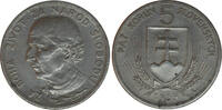 Czechoslovakia 5 Kronen 1939 Československo -5 koruna, 1939, Hlinka  11,70 EUR  zzgl. 10,00 EUR Versand