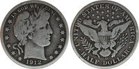  1/2 Dollar 1912 USA, 1/2 Dollar, 1912, 12g, 30.6mm, D  76,10 EUR  zzgl. 10,00 EUR Versand