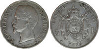 France 5 Francs 1856 France, 5 Francs, 1856, Napoleon, 24.81g, 37mm, 'BB... 70,20 EUR  zzgl. 10,00 EUR Versand