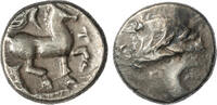 Celtic  Celts Boii - rider with flowing cloak type obol, western Slovakia, 0.99 g and 9.8 - 10.2 mm.